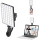60 Pcs LED High Power Rechargeable Clip Fill Video Light with Front & Back Clip, Adjusted 3 Light Modes for Phone, iPhone, Android, iPad, Laptop, for Makeup, TikTok, Selfie, Vlog, Video Conference 60 Pcs LED High Power Rechargeable Clip Fill Video Light with Front & Back Clip, Adjusted 3 Light Modes for Phone, iPhone, Android, iPad, Laptop, for Makeup, TikTok, Selfie, Vlog, Video Conference