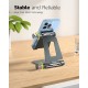 Dual Folding Cell Phone Stand, Fully Adjustable Foldable Desktop Phone Holder Cradle Dock Compatible with Phone 14 13 12 11 Pro Xs Xs Max Xr X 8, Nintendo Switch, Tablets (7-10 Dual Folding Cell Phone Stand, Fully Adjustable Foldable Desktop Phone Holder Cradle Dock Compatible with Phone 14 13 12 11 Pro Xs Xs Max Xr X 8, Nintendo Switch, Tablets (7-10
