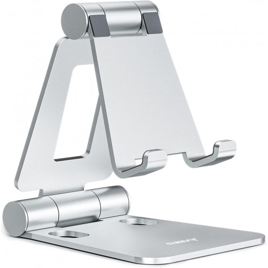 Dual Folding Cell Phone Stand, Fully Adjustable Foldable Desktop Phone Holder Cradle Dock Compatible with Phone 14 13 12 11 Pro Xs Xs Max Xr X 8, Nintendo Switch, Tablets (7-10 Dual Folding Cell Phone Stand, Fully Adjustable Foldable Desktop Phone Holder Cradle Dock Compatible with Phone 14 13 12 11 Pro Xs Xs Max Xr X 8, Nintendo Switch, Tablets (7-10