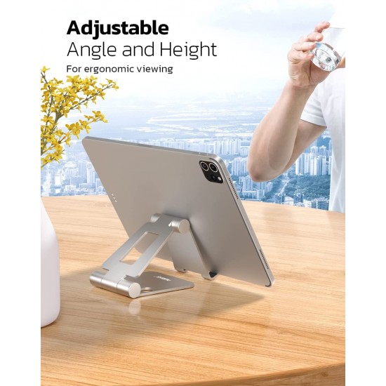 Dual Folding Cell Phone Stand, Fully Adjustable Foldable Desktop Phone Holder Cradle Dock Compatible with Phone 14 13 12 11 Pro Xs Xs Max Xr X 8, Nintendo Switch, Tablets (7-10 Dual Folding Cell Phone Stand, Fully Adjustable Foldable Desktop Phone Holder Cradle Dock Compatible with Phone 14 13 12 11 Pro Xs Xs Max Xr X 8, Nintendo Switch, Tablets (7-10