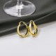 Double Hoops Twisted Earrings, Hypoallergenic Lightweight Earrings for Women