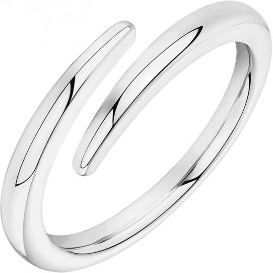 Open Twist Eternity Band Ring for Women