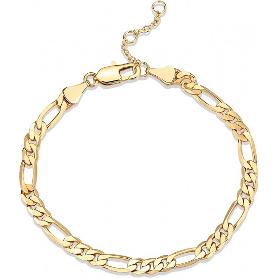 14K Gold Plated Chain Adjustable Bracelet for Women