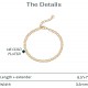 14K Gold Plated Chain Adjustable Bracelet for Women