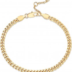 14K Gold Plated Chain Adjustable Bracelet for Women 14K Gold Plated Chain Adjustable Bracelet for Women