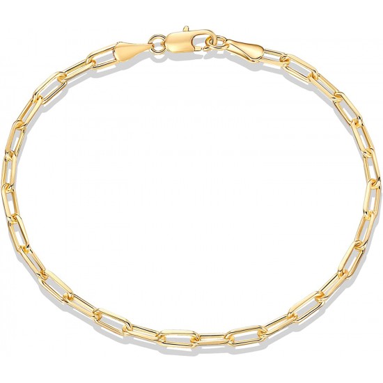 14K Gold Plated Chain Adjustable Bracelet for Women