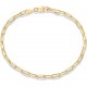 14K Gold Plated Chain Adjustable Bracelet for Women