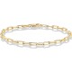 14K Gold Plated Chain Adjustable Bracelet for Women