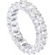 Oval Cubic Zirconia Love Ring Eternity Ring 5mm Stackable Rings for Women