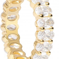 Oval Cubic Zirconia Love Ring Eternity Ring 5mm Stackable Rings for Women Oval Cubic Zirconia Love Ring Eternity Ring 5mm Stackable Rings for Women