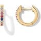 24k Gold Plated Sterling Earrings Cubic Zirconia Hypoallergenic Lightweight Earrings for Women