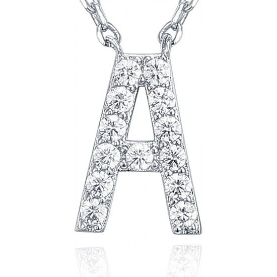14K Gold Plated Cubic Zirconia Initial Necklace | Letter Dainty Necklaces for Women 14K Gold Plated Cubic Zirconia Initial Necklace | Letter Dainty Necklaces for Women