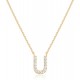 14K Gold Plated Cubic Zirconia Initial Necklace | Letter Dainty Necklaces for Women 14K Gold Plated Cubic Zirconia Initial Necklace | Letter Dainty Necklaces for Women