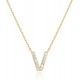 14K Gold Plated Cubic Zirconia Initial Necklace | Letter Dainty Necklaces for Women 14K Gold Plated Cubic Zirconia Initial Necklace | Letter Dainty Necklaces for Women
