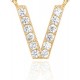 14K Gold Plated Cubic Zirconia Initial Necklace | Letter Dainty Necklaces for Women 14K Gold Plated Cubic Zirconia Initial Necklace | Letter Dainty Necklaces for Women