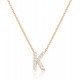 14K Gold Plated Cubic Zirconia Initial Necklace | Letter Dainty Necklaces for Women 14K Gold Plated Cubic Zirconia Initial Necklace | Letter Dainty Necklaces for Women