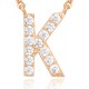 14K Gold Plated Cubic Zirconia Initial Necklace | Letter Dainty Necklaces for Women 14K Gold Plated Cubic Zirconia Initial Necklace | Letter Dainty Necklaces for Women
