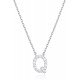 14K Gold Plated Cubic Zirconia Initial Necklace | Letter Dainty Necklaces for Women