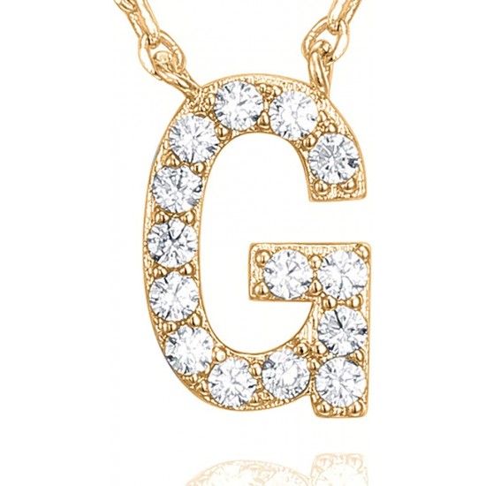 14K Gold Plated Cubic Zirconia Initial Necklace | Letter Dainty Necklaces for Women 14K Gold Plated Cubic Zirconia Initial Necklace | Letter Dainty Necklaces for Women