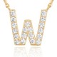 14K Gold Plated Cubic Zirconia Initial Necklace | Letter Dainty Necklaces for Women 14K Gold Plated Cubic Zirconia Initial Necklace | Letter Dainty Necklaces for Women
