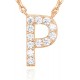 14K Gold Plated Cubic Zirconia Initial Necklace | Letter Dainty Necklaces for Women 14K Gold Plated Cubic Zirconia Initial Necklace | Letter Dainty Necklaces for Women