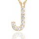 14K Gold Plated Cubic Zirconia Initial Necklace | Letter Dainty Necklaces for Women 14K Gold Plated Cubic Zirconia Initial Necklace | Letter Dainty Necklaces for Women