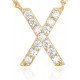 14K Gold Plated Cubic Zirconia Initial Necklace | Letter Dainty Necklaces for Women 14K Gold Plated Cubic Zirconia Initial Necklace | Letter Dainty Necklaces for Women