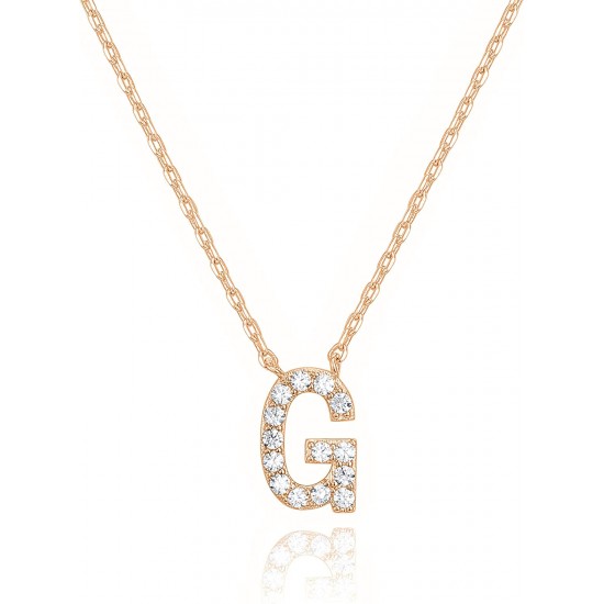 14K Gold Plated Cubic Zirconia Initial Necklace | Letter Dainty Necklaces for Women 14K Gold Plated Cubic Zirconia Initial Necklace | Letter Dainty Necklaces for Women