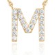 14K Gold Plated Cubic Zirconia Initial Necklace | Letter Dainty Necklaces for Women 14K Gold Plated Cubic Zirconia Initial Necklace | Letter Dainty Necklaces for Women