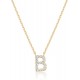 14K Gold Plated Cubic Zirconia Initial Necklace | Letter Dainty Necklaces for Women 14K Gold Plated Cubic Zirconia Initial Necklace | Letter Dainty Necklaces for Women