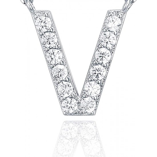 14K Gold Plated Cubic Zirconia Initial Necklace | Letter Dainty Necklaces for Women 14K Gold Plated Cubic Zirconia Initial Necklace | Letter Dainty Necklaces for Women