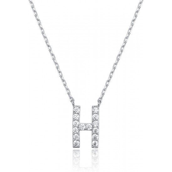 14K Gold Plated Cubic Zirconia Initial Necklace | Letter Dainty Necklaces for Women 14K Gold Plated Cubic Zirconia Initial Necklace | Letter Dainty Necklaces for Women