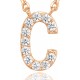14K Gold Plated Cubic Zirconia Initial Necklace | Letter Dainty Necklaces for Women 14K Gold Plated Cubic Zirconia Initial Necklace | Letter Dainty Necklaces for Women