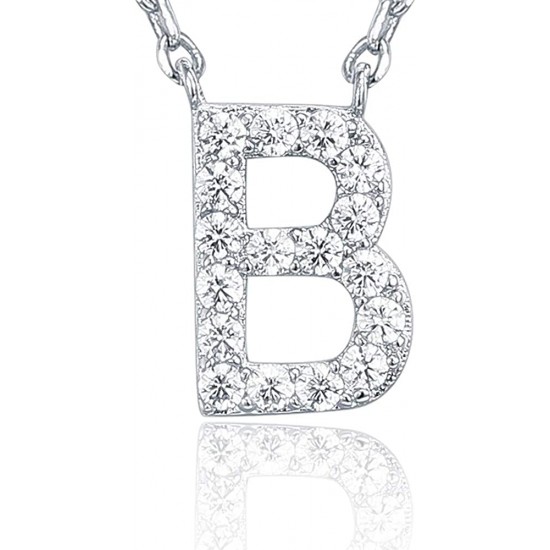 14K Gold Plated Cubic Zirconia Initial Necklace | Letter Dainty Necklaces for Women 14K Gold Plated Cubic Zirconia Initial Necklace | Letter Dainty Necklaces for Women
