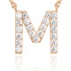14K Gold Plated Cubic Zirconia Initial Necklace | Letter Dainty Necklaces for Women 14K Gold Plated Cubic Zirconia Initial Necklace | Letter Dainty Necklaces for Women