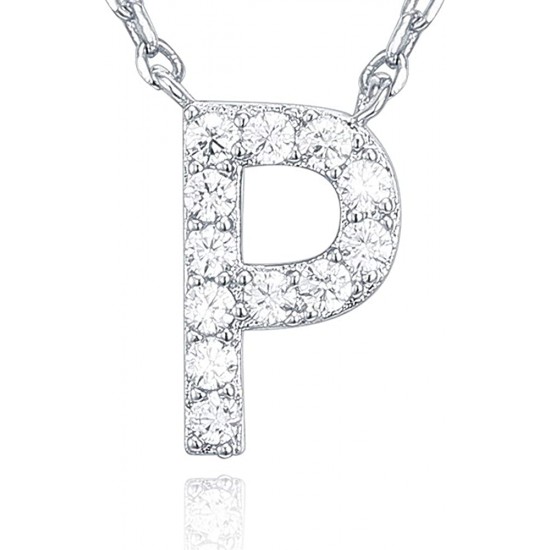 14K Gold Plated Cubic Zirconia Initial Necklace | Letter Dainty Necklaces for Women 14K Gold Plated Cubic Zirconia Initial Necklace | Letter Dainty Necklaces for Women