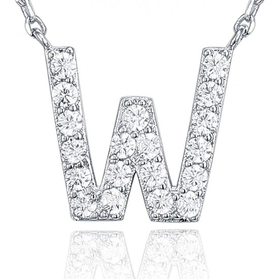 14K Gold Plated Cubic Zirconia Initial Necklace | Letter Dainty Necklaces for Women 14K Gold Plated Cubic Zirconia Initial Necklace | Letter Dainty Necklaces for Women