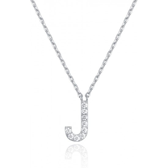 14K Gold Plated Cubic Zirconia Initial Necklace | Letter Dainty Necklaces for Women 14K Gold Plated Cubic Zirconia Initial Necklace | Letter Dainty Necklaces for Women