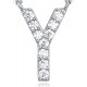 14K Gold Plated Cubic Zirconia Initial Necklace | Letter Dainty Necklaces for Women 14K Gold Plated Cubic Zirconia Initial Necklace | Letter Dainty Necklaces for Women
