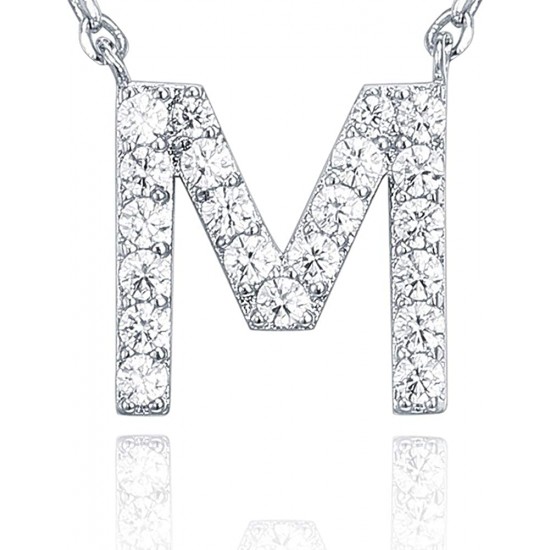 14K Gold Plated Cubic Zirconia Initial Necklace | Letter Dainty Necklaces for Women 14K Gold Plated Cubic Zirconia Initial Necklace | Letter Dainty Necklaces for Women