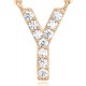 14K Gold Plated Cubic Zirconia Initial Necklace | Letter Dainty Necklaces for Women 14K Gold Plated Cubic Zirconia Initial Necklace | Letter Dainty Necklaces for Women