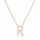 14K Gold Plated Cubic Zirconia Initial Necklace | Letter Dainty Necklaces for Women 14K Gold Plated Cubic Zirconia Initial Necklace | Letter Dainty Necklaces for Women