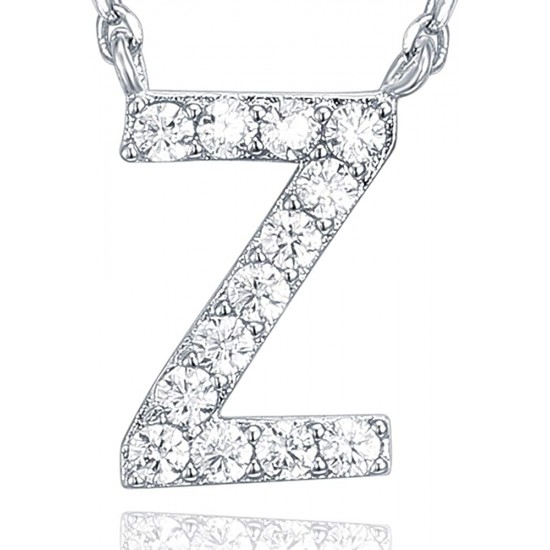 14K Gold Plated Cubic Zirconia Initial Necklace | Letter Dainty Necklaces for Women 14K Gold Plated Cubic Zirconia Initial Necklace | Letter Dainty Necklaces for Women