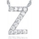 14K Gold Plated Cubic Zirconia Initial Necklace | Letter Dainty Necklaces for Women 14K Gold Plated Cubic Zirconia Initial Necklace | Letter Dainty Necklaces for Women