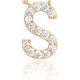 14K Gold Plated Cubic Zirconia Initial Necklace | Letter Dainty Necklaces for Women 14K Gold Plated Cubic Zirconia Initial Necklace | Letter Dainty Necklaces for Women