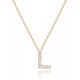 14K Gold Plated Cubic Zirconia Initial Necklace | Letter Dainty Necklaces for Women 14K Gold Plated Cubic Zirconia Initial Necklace | Letter Dainty Necklaces for Women