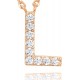 14K Gold Plated Cubic Zirconia Initial Necklace | Letter Dainty Necklaces for Women 14K Gold Plated Cubic Zirconia Initial Necklace | Letter Dainty Necklaces for Women