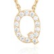 14K Gold Plated Cubic Zirconia Initial Necklace | Letter Dainty Necklaces for Women 14K Gold Plated Cubic Zirconia Initial Necklace | Letter Dainty Necklaces for Women