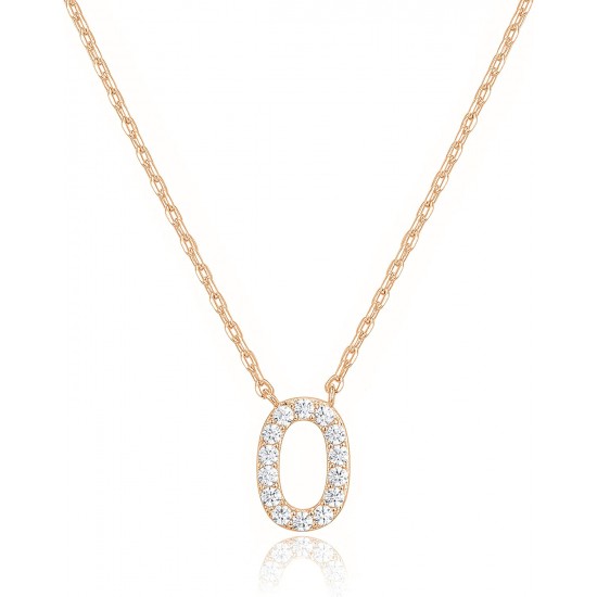 14K Gold Plated Cubic Zirconia Initial Necklace | Letter Dainty Necklaces for Women 14K Gold Plated Cubic Zirconia Initial Necklace | Letter Dainty Necklaces for Women