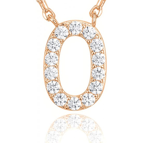 14K Gold Plated Cubic Zirconia Initial Necklace | Letter Dainty Necklaces for Women 14K Gold Plated Cubic Zirconia Initial Necklace | Letter Dainty Necklaces for Women